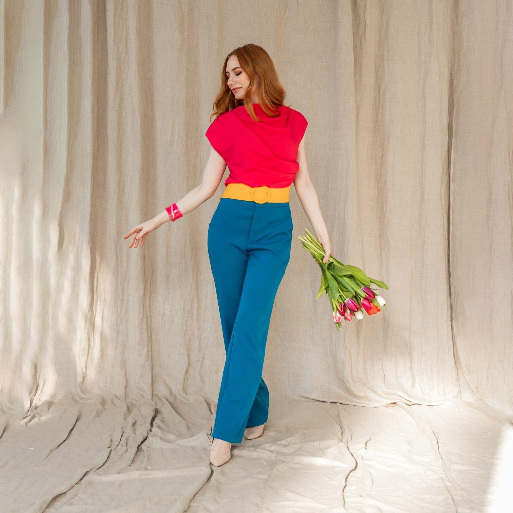 noor parma türkiz nadrág