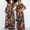 noor Charlotte virágmintás maxi ruha