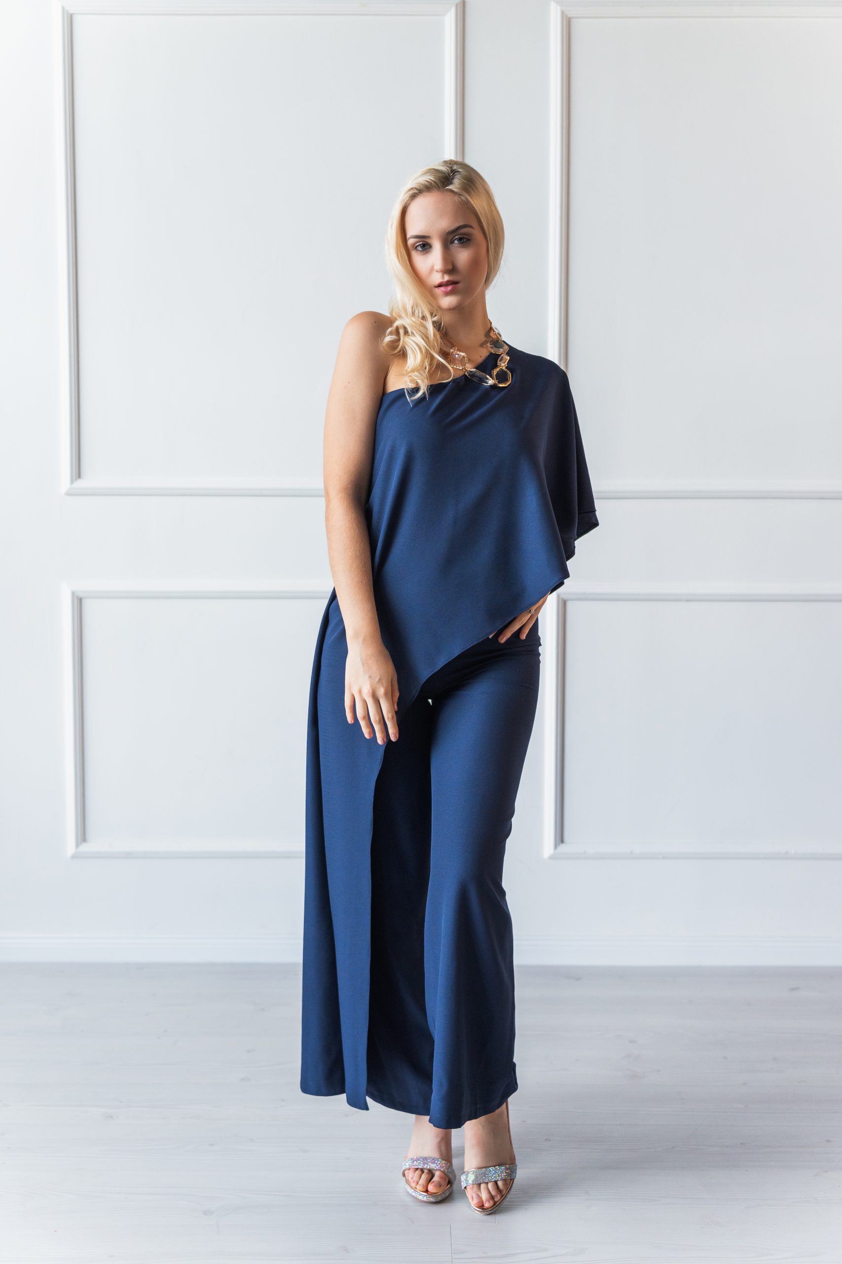 noor sötétkék london overáll