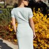 Karcsúsított, elegáns, átlapolós fazonú Tiana ruha - Image 7