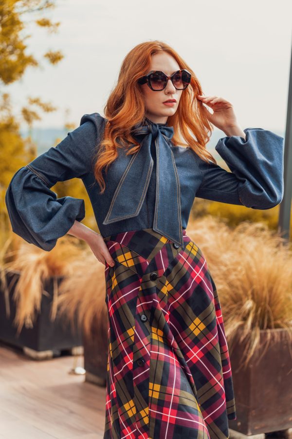Palermo denim blúz