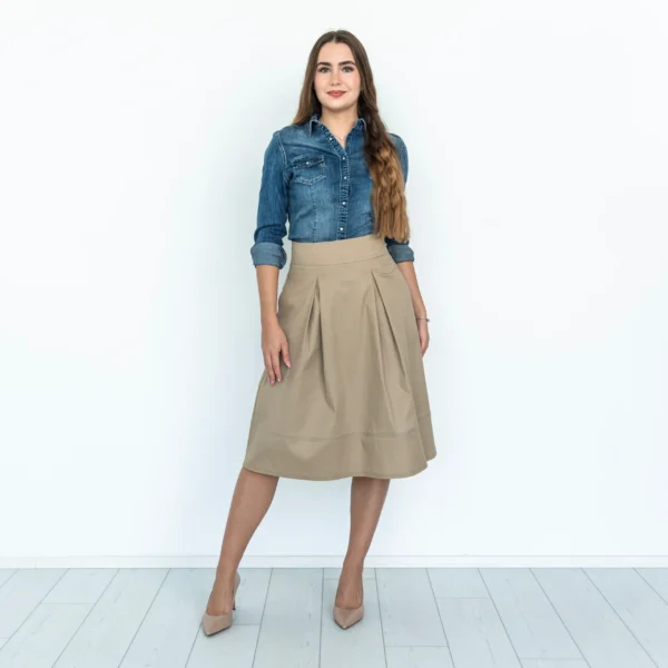 Viktória vászon szoknya