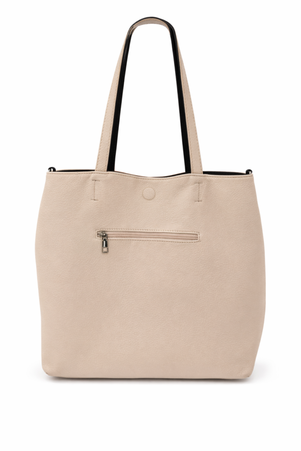 Kifordítható fekete/bézs táska