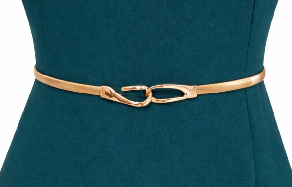 Ékszeröv finoman ívelt, egymásba kapcsolódó formákkal