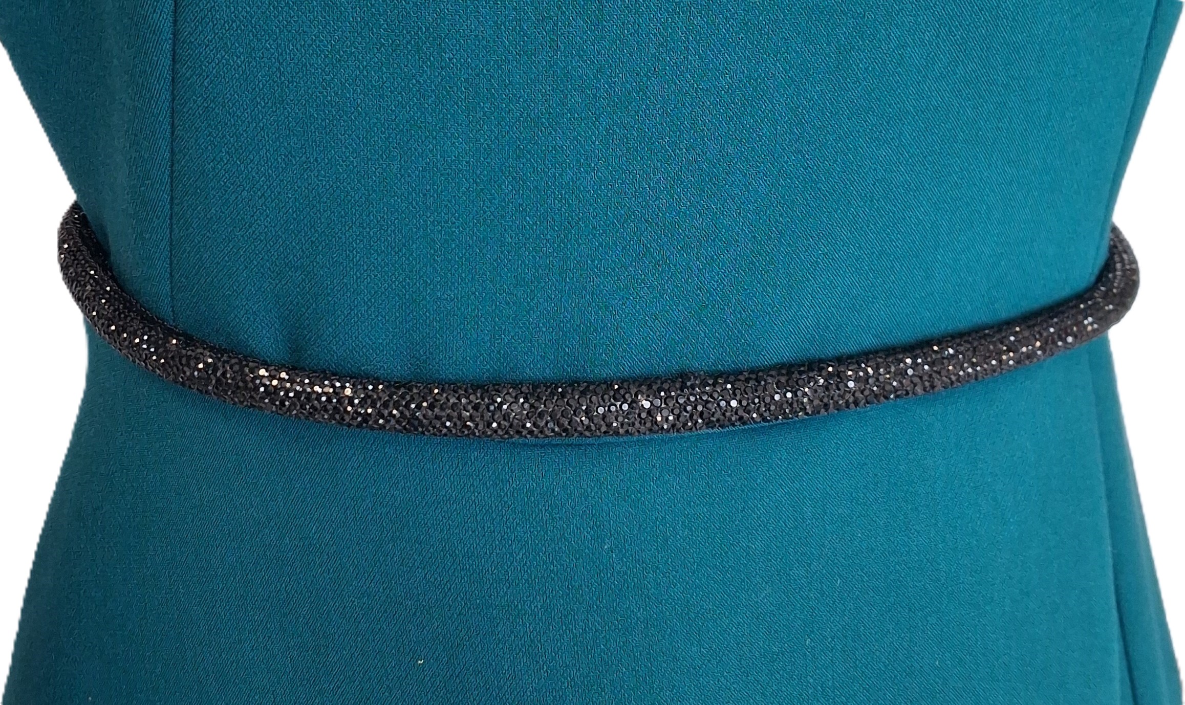 Fekete kristályos ékszeröv