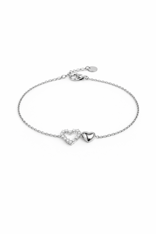 Dupla szíves karkötő