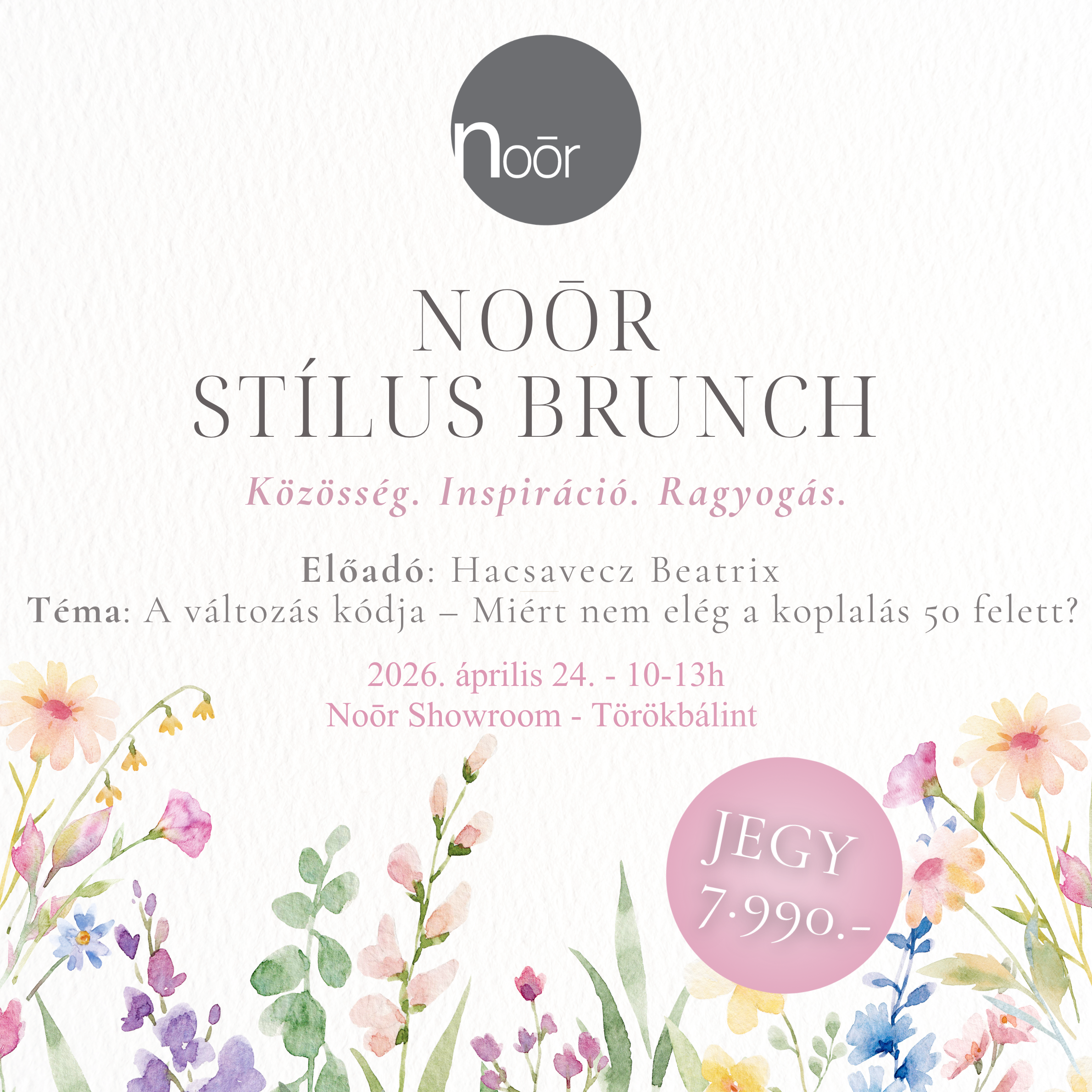 Noor stílus brunch - jegy