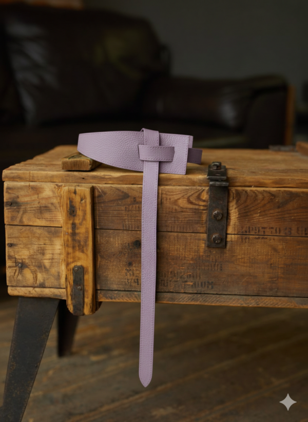 Aszimmetrikus bőr öv