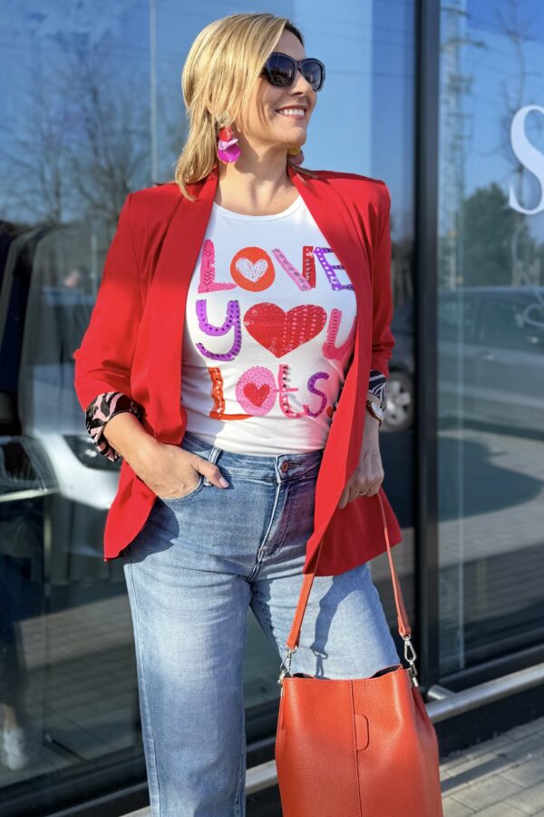 Blézer zebra mintás belsővel