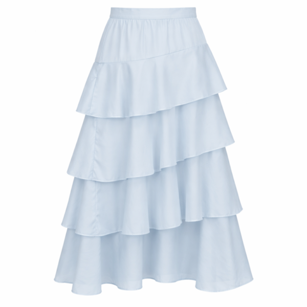 Lágy esésű réteges szoknya