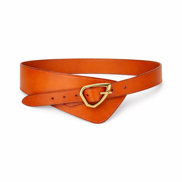 Széles, asszimetrikus bőr öv