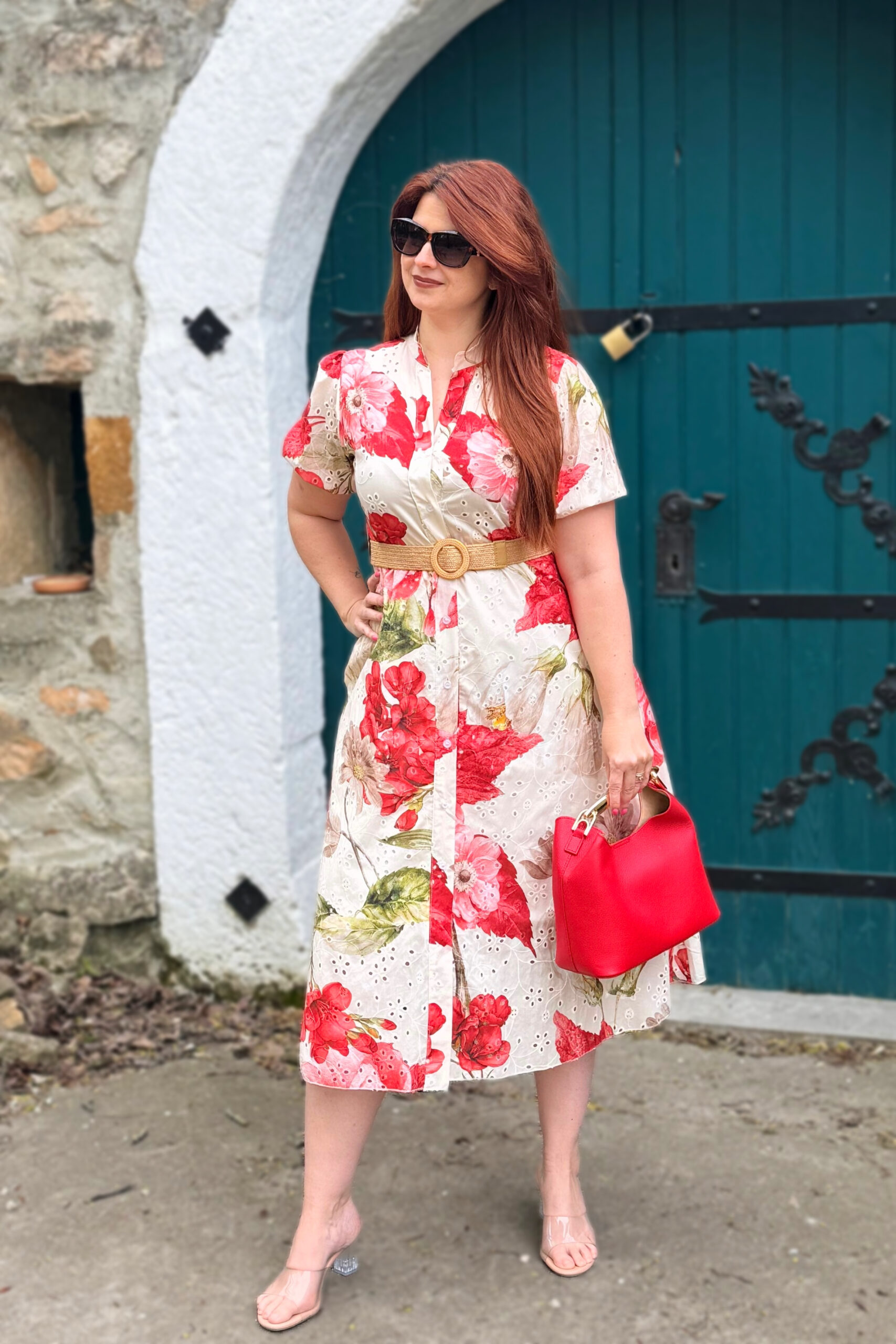 Virágmintás madeira ruha - Image 2